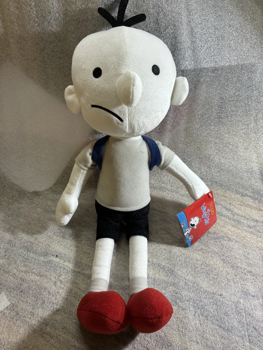 Diary of a Wimpy Kid White Plush Toy with Red Shoes